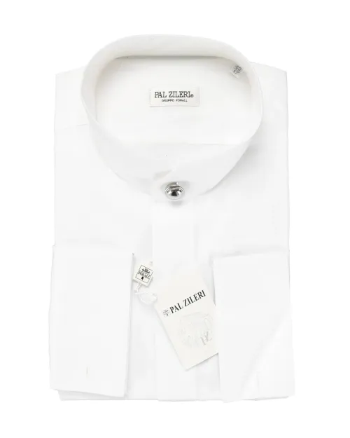 PAL ZILERI FORMAL DRESS SHIRT - WHITE - COTTON