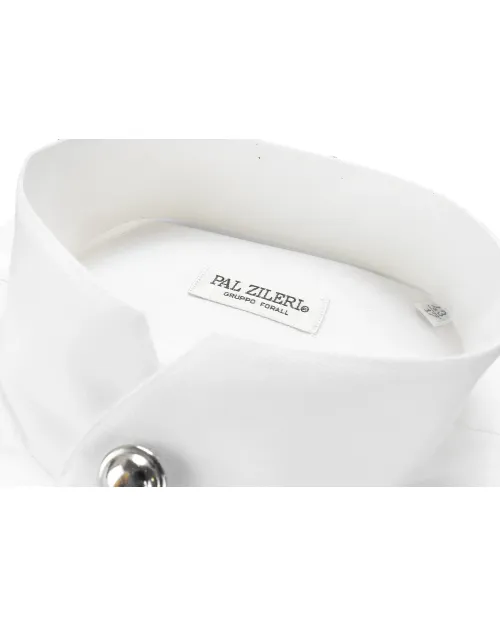 PAL ZILERI FORMAL DRESS SHIRT - WHITE - COTTON