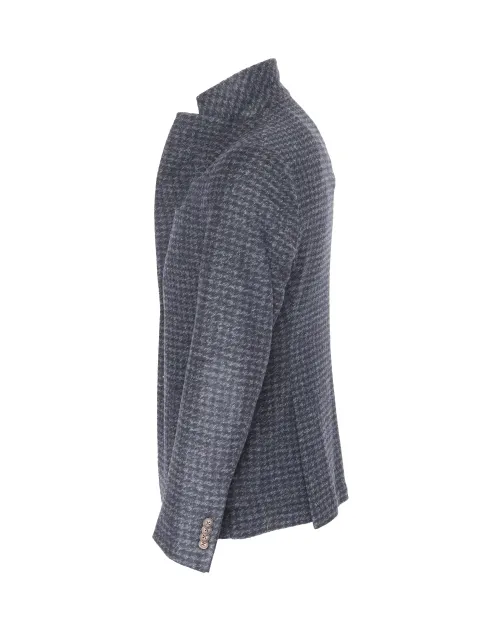 PAL ZILERI SPORT COAT - BLUE - ACRYLIC & WOOL JERSEY