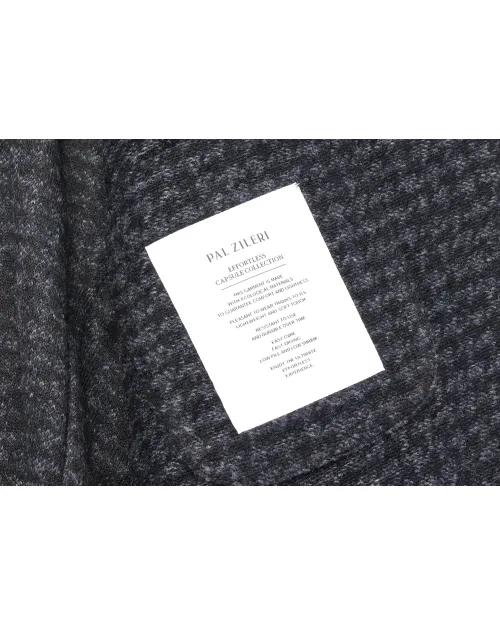 PAL ZILERI SPORT COAT - BLUE - ACRYLIC & WOOL JERSEY