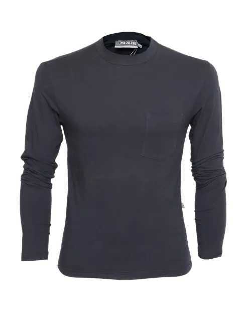 PAL ZILERI T-SHIRT - NAVY BLUE - STRETCH COTTON