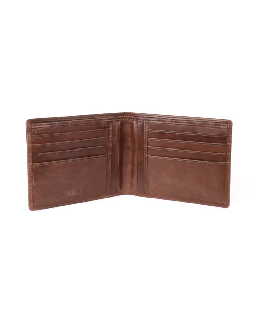 PAL ZILERI WALLET - BROWN - CALFSKIN