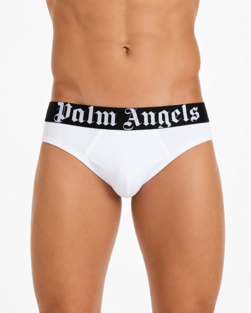 PALM ANGELS BRIEFS BI-PACK - WHITE - STRETCH COTTON