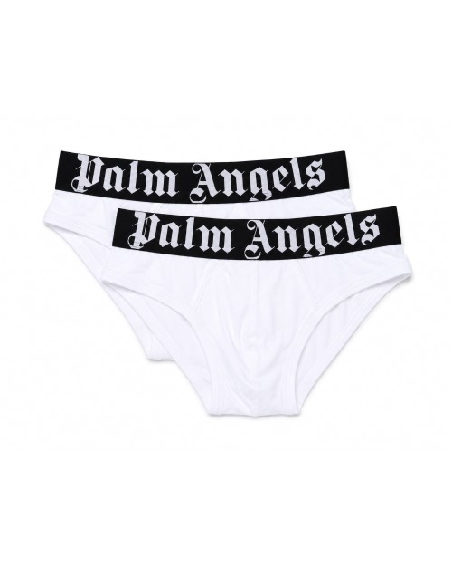 PALM ANGELS BRIEFS BI-PACK - WHITE - STRETCH COTTON