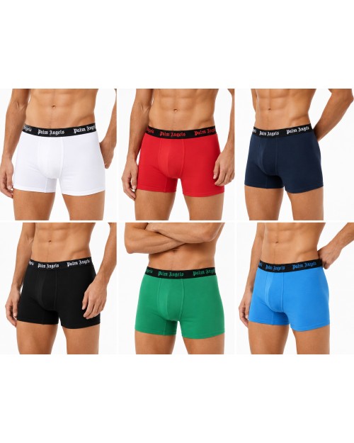 PALM ANGELS BOXER BRIEFS SIX-PACK - MULTICOLOR - STRETCH COTTON