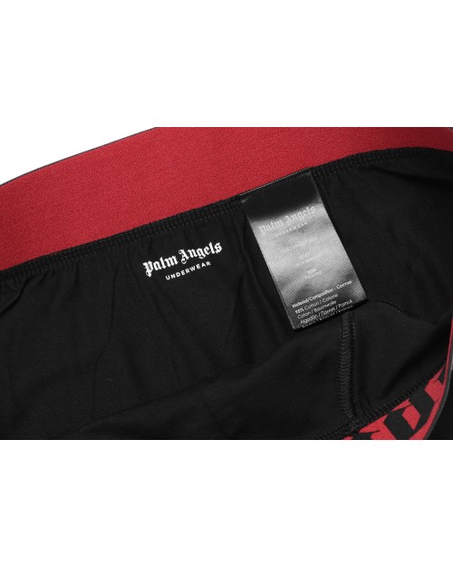PALM ANGELS BRIEFS BI-PACK - BLACK & RED - STRETCH COTTON