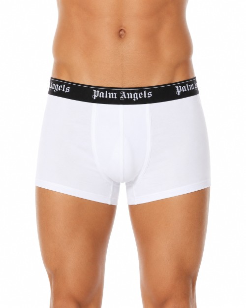 PALM ANGELS BOXER BRIEFS TRI-PACK - WHITE - STRETCH COTTON
