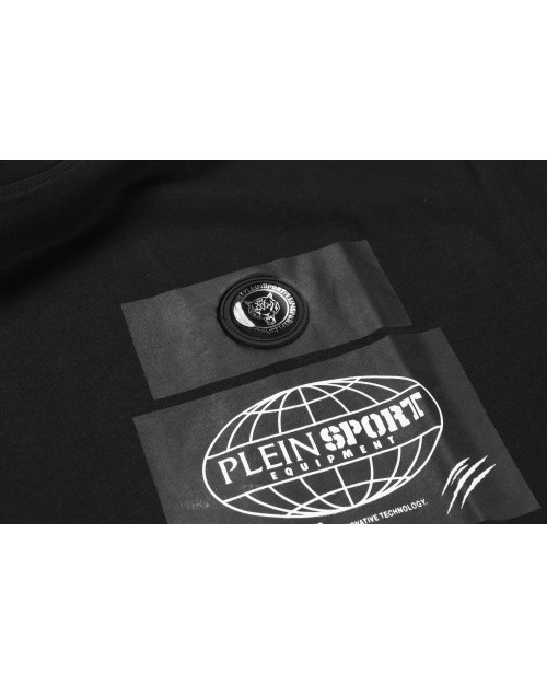PLEIN SPORT T-SHIRT - BLACK - COTTON