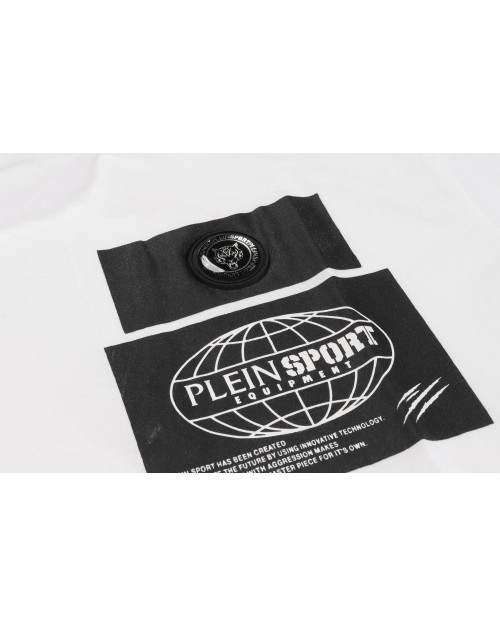 PLEIN SPORT T-SHIRT - WHITE - COTTON
