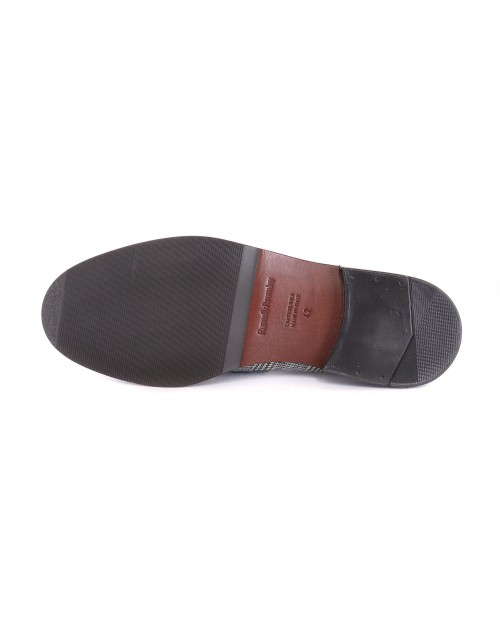 RUSSELL & BROMLEY LOAFERS - CALFSKIN & WOOL - BLUE