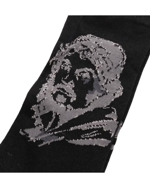 BRESCIANI SOCKS - 3 PAIRS LOT - BLACK & GREY - COTTON