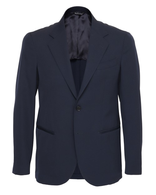 SALVATORE PICCOLO BLAZER - NAVY BLUE - WOOL
