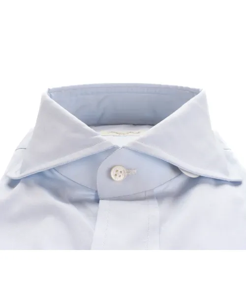 SALVATORE PICCOLO DRESS SHIRT - SKY BLUE - COTTON