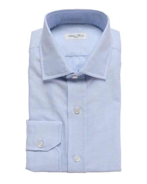 SALVATORE PICCOLO DRESS SHIRT - SKY BLUE - COTTON