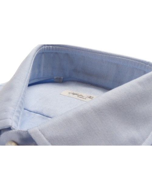 SALVATORE PICCOLO DRESS SHIRT - SKY BLUE - COTTON