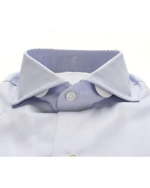 SALVATORE PICCOLO DRESS SHIRT - LIGHT BLUE - COTTON