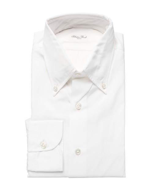 SALVATORE PICCOLO DRESS SHIRT - WHITE - COTTON