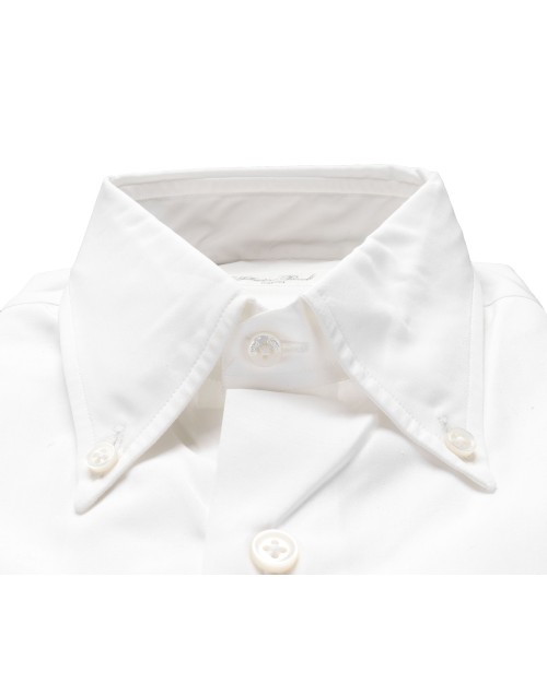 SALVATORE PICCOLO DRESS SHIRT - WHITE - COTTON
