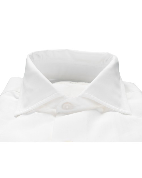 SALVATORE PICCOLO DRESS SHIRT - WHITE - COTTON