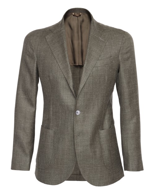 SALVATORE PICCOLO SPORT COAT - GREEN - WOOL, SILK & LINEN