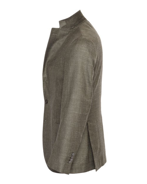 SALVATORE PICCOLO SPORT COAT - GREEN - WOOL, SILK & LINEN