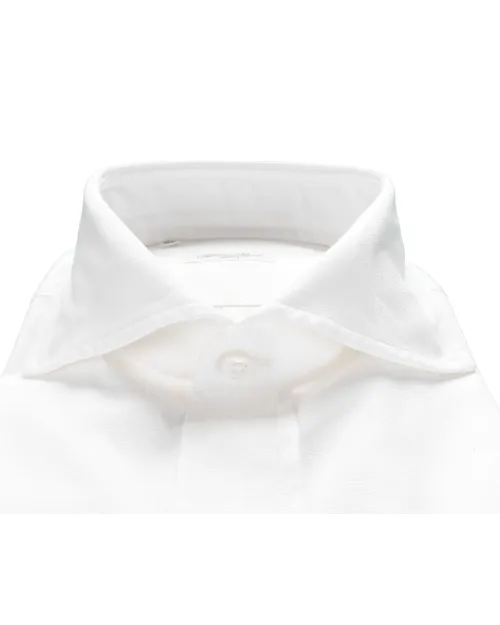 SALVATORE PICCOLO DRESS SHIRT - WHITE - COTTON