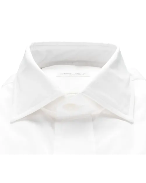 SALVATORE PICCOLO DRESS SHIRT - WHITE  - COTTON