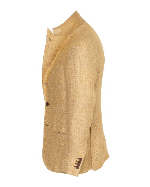 SALVATORE PICCOLO SPORT COAT - YELLOW - LINEN