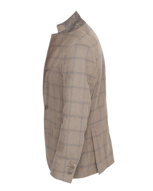 SALVATORE PICCOLO SPORT COAT - DOVE-GREY - COTTON & LINEN