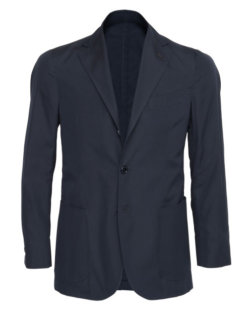SALVATORE PICCOLO SPORT COAT - NAVY BLUE - COTTON