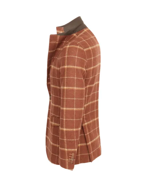 SALVATORE PICCOLO SPORT COAT - BROWN - WOOL