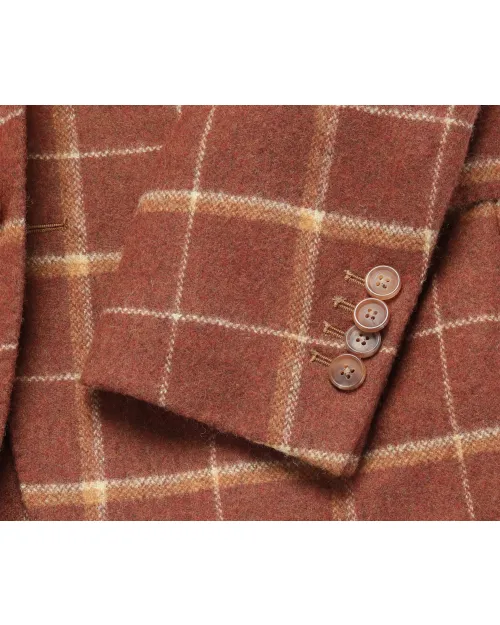 SALVATORE PICCOLO SPORT COAT - BROWN - WOOL