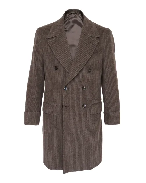 SARTORIA CIARDI OVERCOAT - BROWN - WOOL