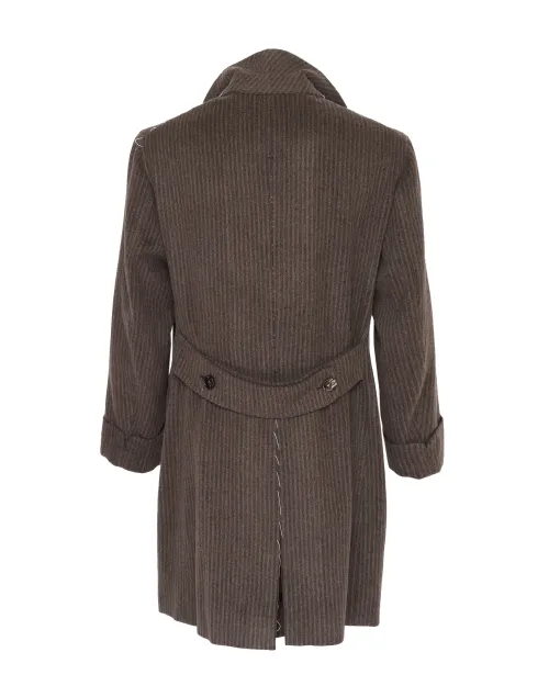 SARTORIA CIARDI OVERCOAT - BROWN - WOOL