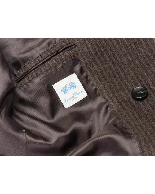 SARTORIA CIARDI OVERCOAT - BROWN - WOOL