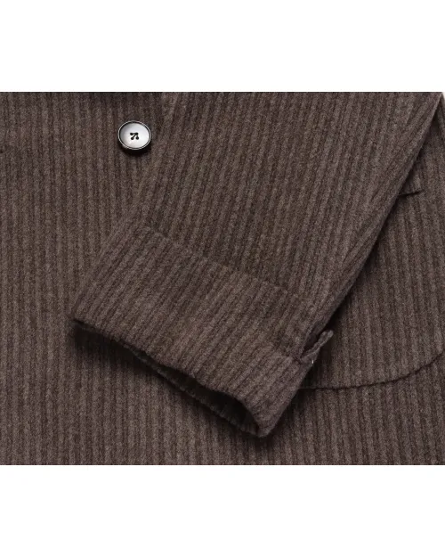 SARTORIA CIARDI OVERCOAT - BROWN - WOOL