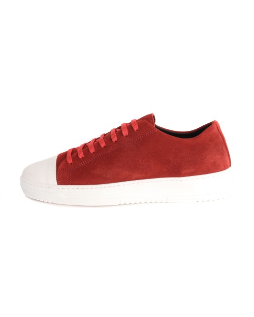 STEFANO BONFIGLIOLI SNEAKERS - CALFSKIN SUEDE - RED