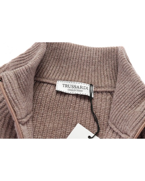 TRUSSARDI COLLECTION SWEATER - MUD - WOOL