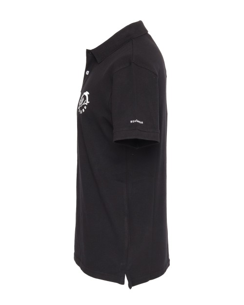 TRUSSARDI POLO SHIRT - BLACK - COTTON PIQUE'
