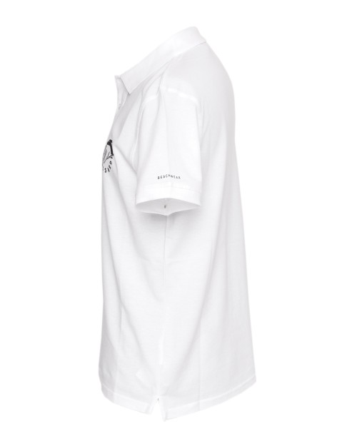 TRUSSARDI POLO SHIRT - WHITE - COTTON PIQUE'
