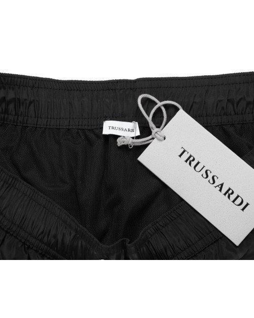 TRUSSARDI SWIM SHORTS - BLACK
