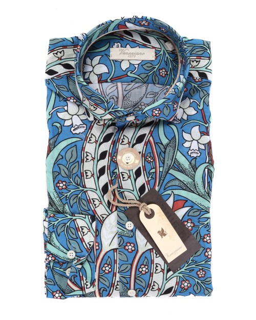VENEZIANO 1973 SHIRT - BLUE - COTTON