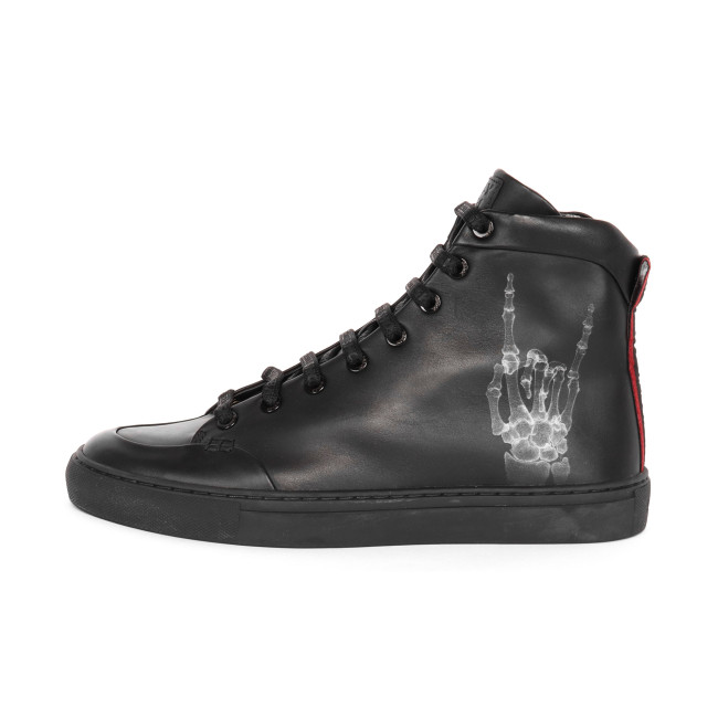 BALLY x SHOK 1 SNEAKERS CALFSKIN BLACK