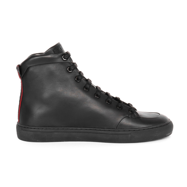 ballaholic ① BALLY x SHOK-1 SNEAKERS - CALFSKIN - BLACK