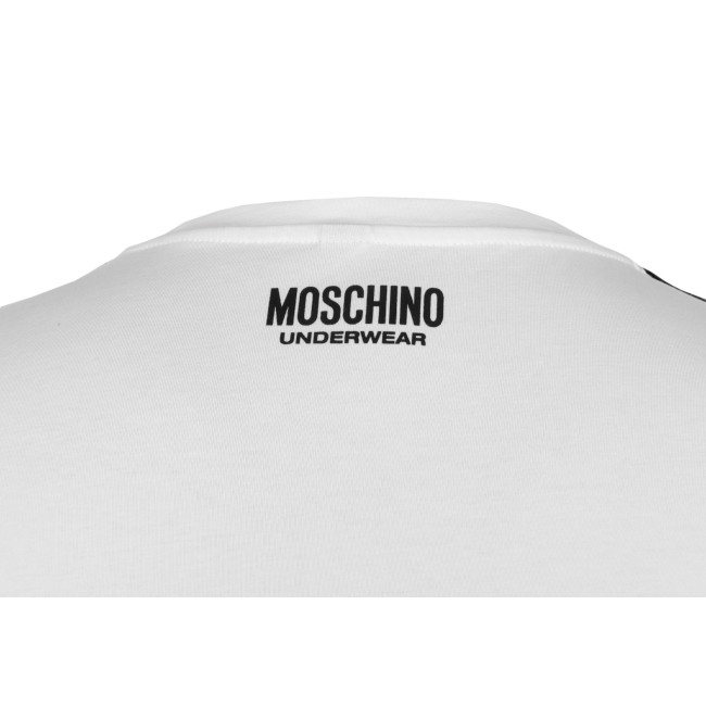 BI-PACK MOSCHINO UNDERWEAR T-SHIRT - WHITE - STRETCH SUPIMA