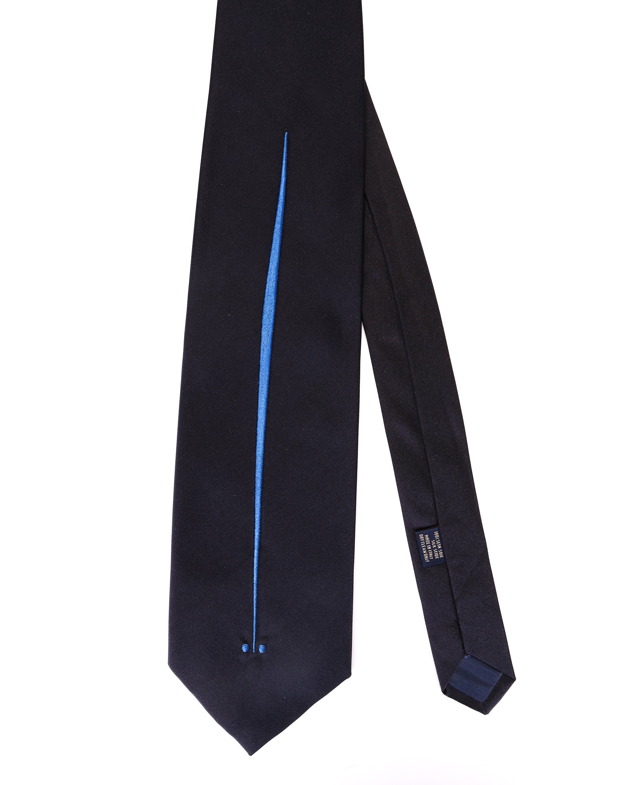 ALTEA TIE - DARK BLUE - PURE SILK