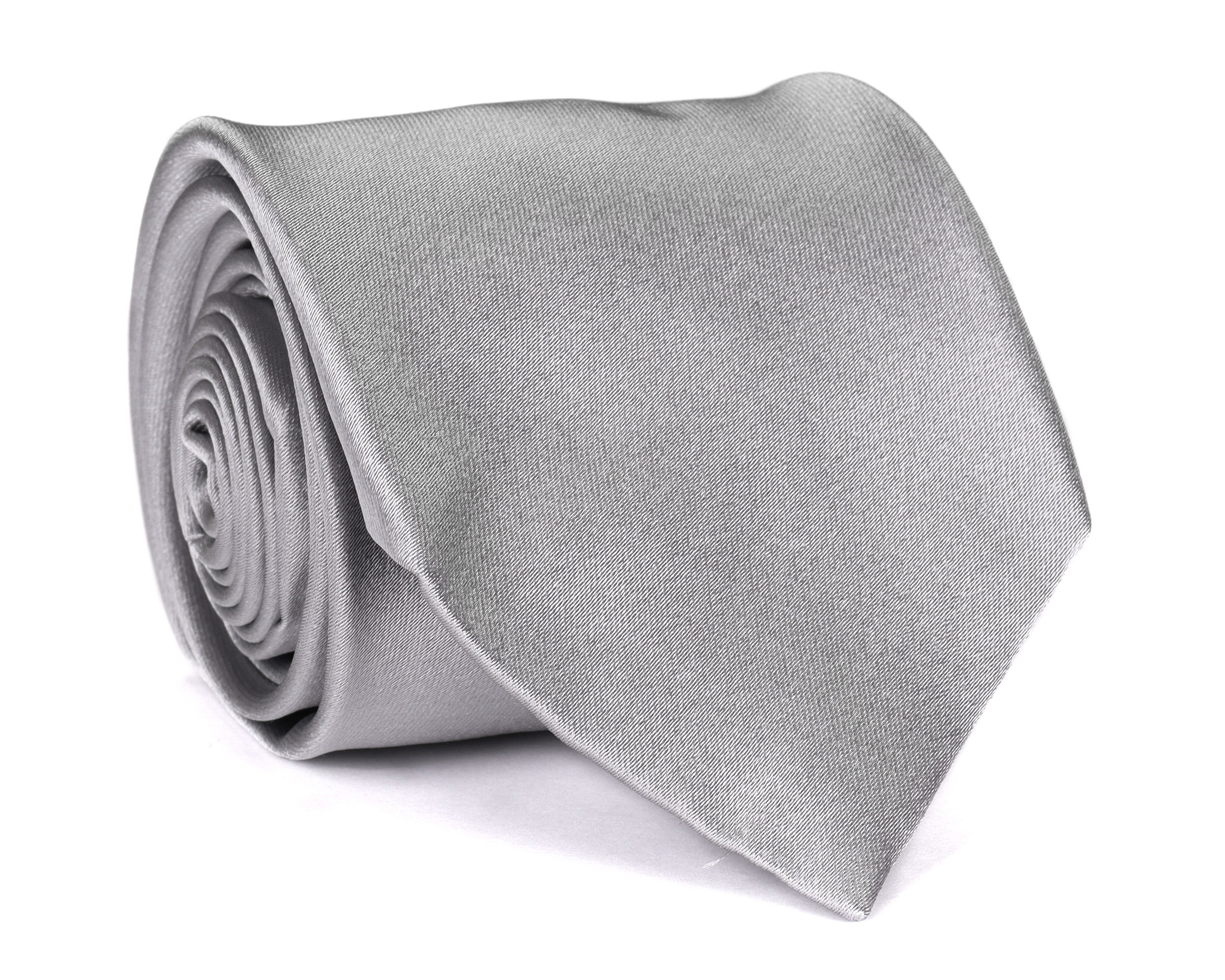 ALTEA TIE - SILVER GRAY - PURE SILK