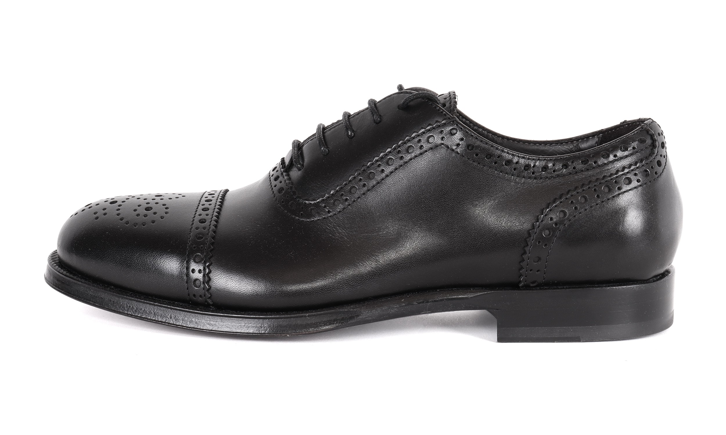 BELSIRE MILANO OXFORD SHOES - CALFSKIN  - BLACK