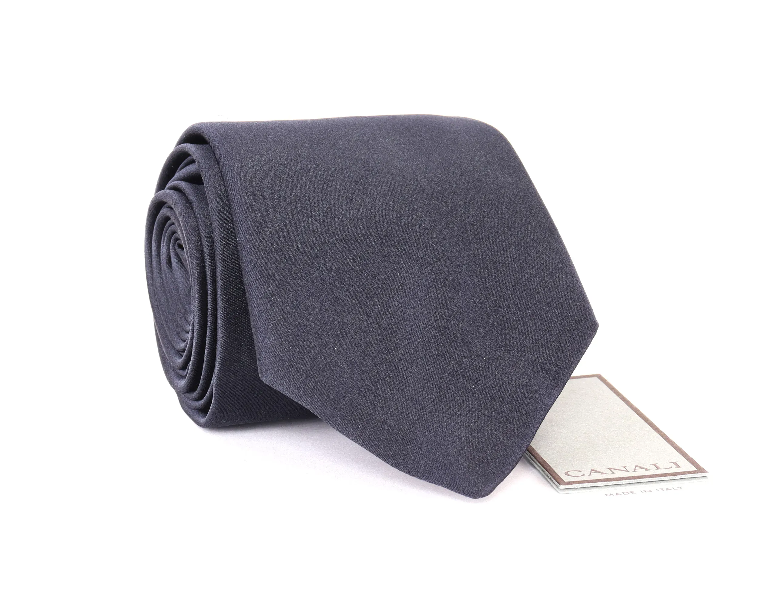 CANALI TIE - NAVY BLUE - PURE SILK
