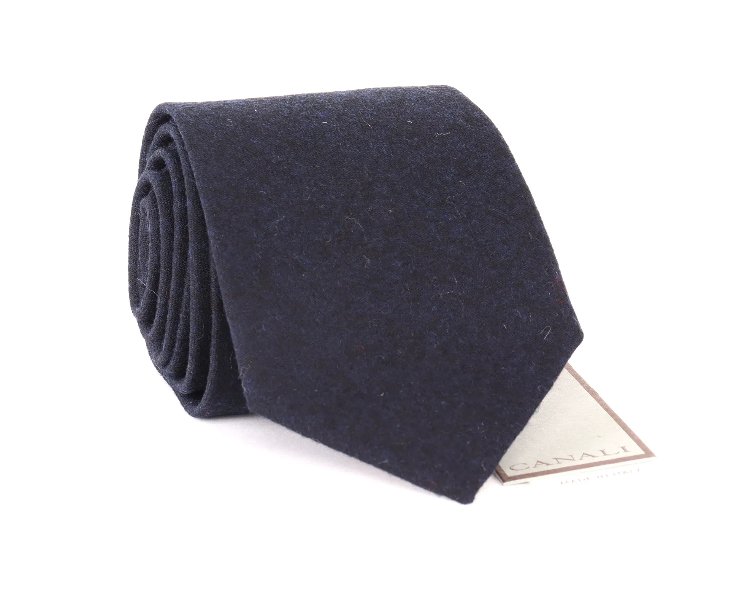 CANALI TIE - NAVY BLUE - WOOL